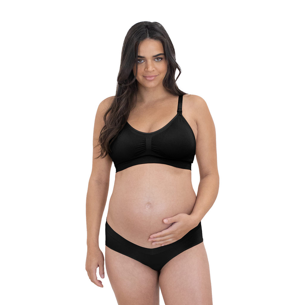Black Hipster Grow with Me Maternity & Postpartum Panty