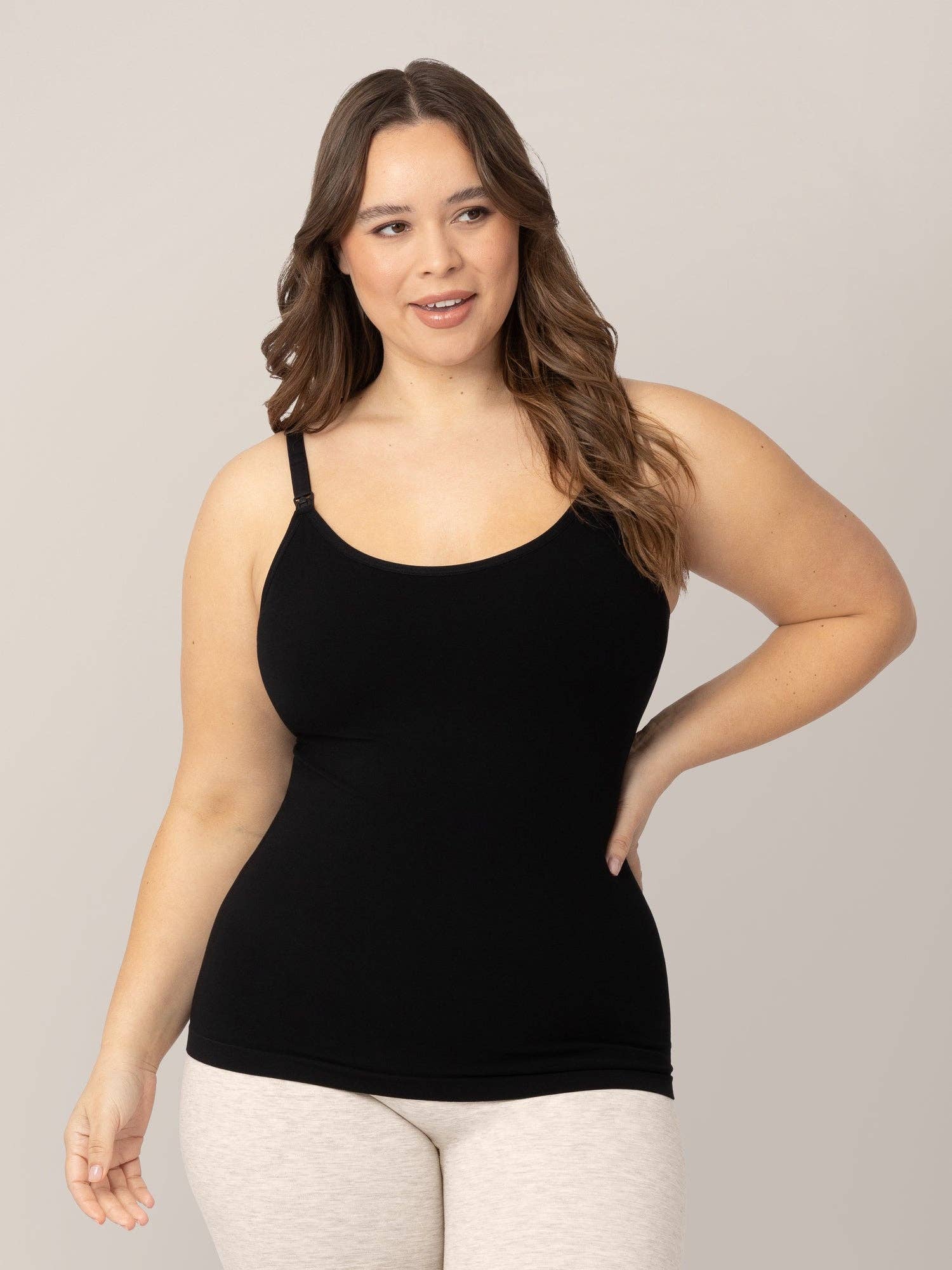 Black Sublime® Bamboo Maternity & Nursing Camisole