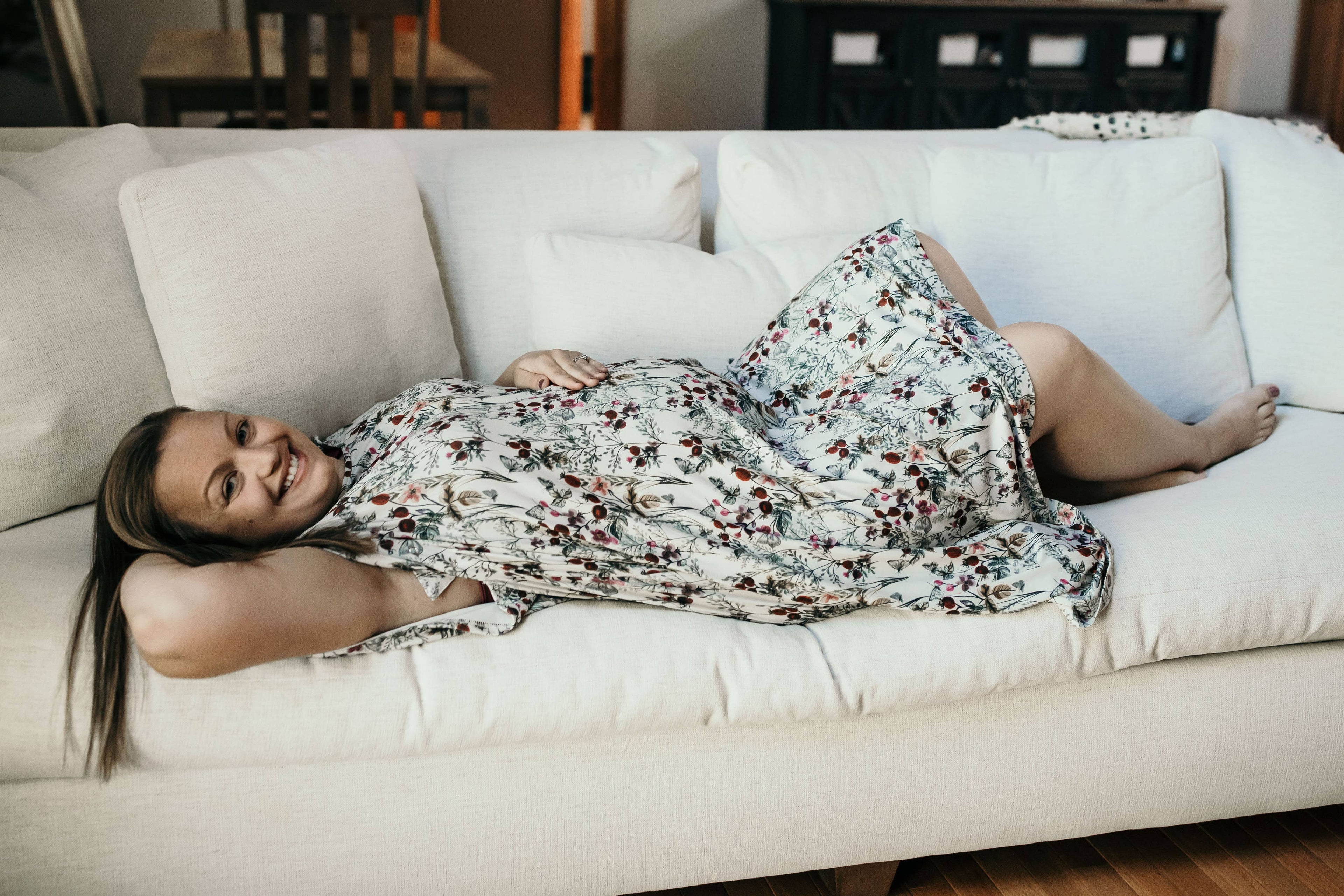 Floral Labor ~ Delivery ~ Nursing Gown