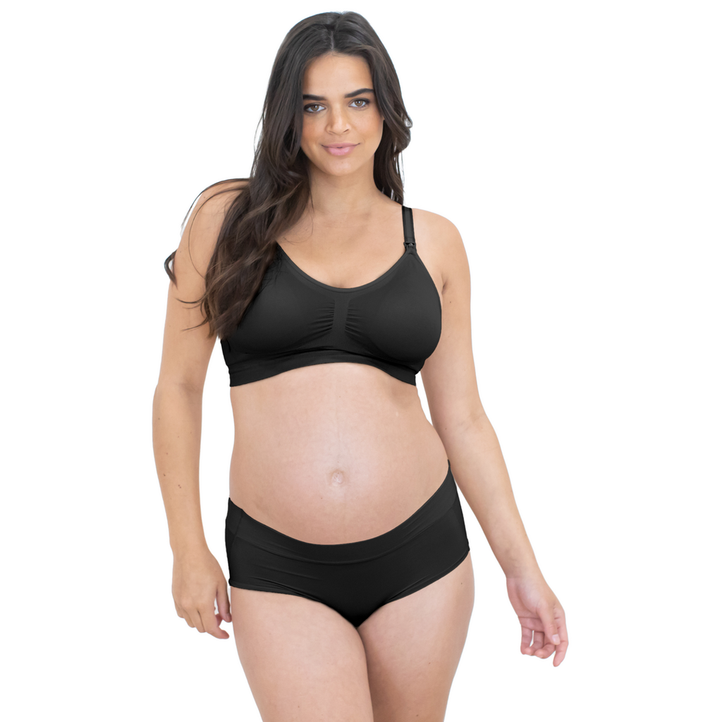 Black Brief Grow with Me Maternity & Postpartum Panty