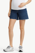 1822 DENIM 5" Maternity Dad Jean Shorts Tall Bellyband