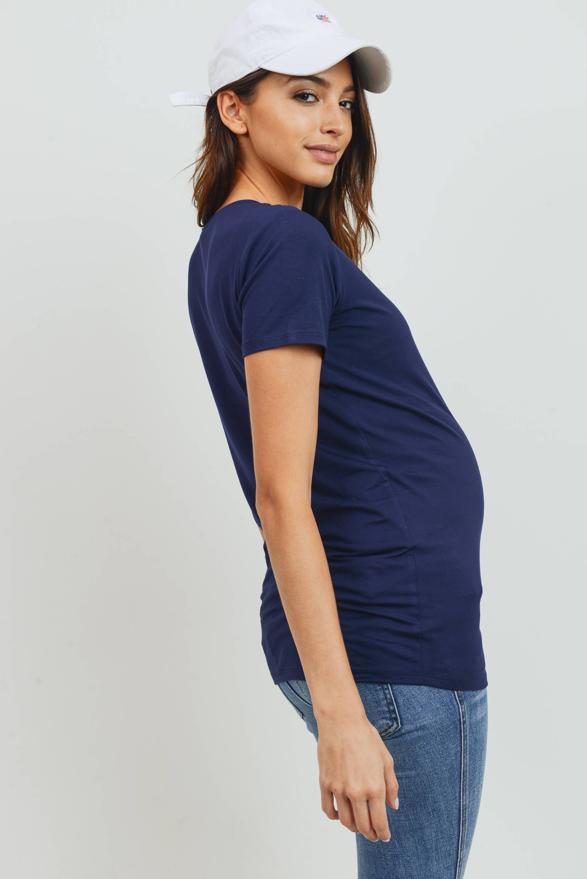 White Basic Crew Neck T-Shirt