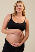 Black Busty French Terry Maternity & Nursing Bralette