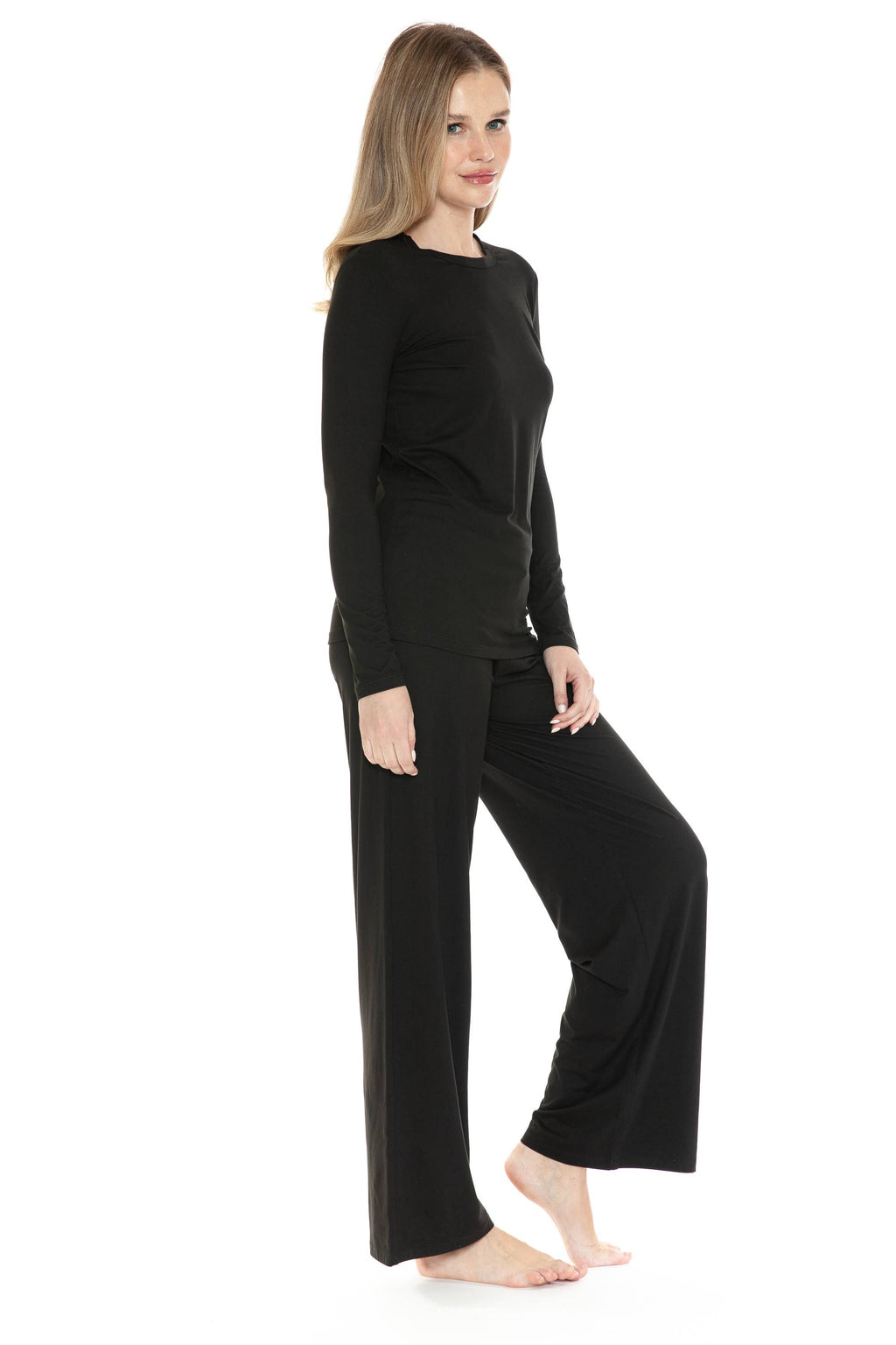 Black Buttery Soft Lounge Set