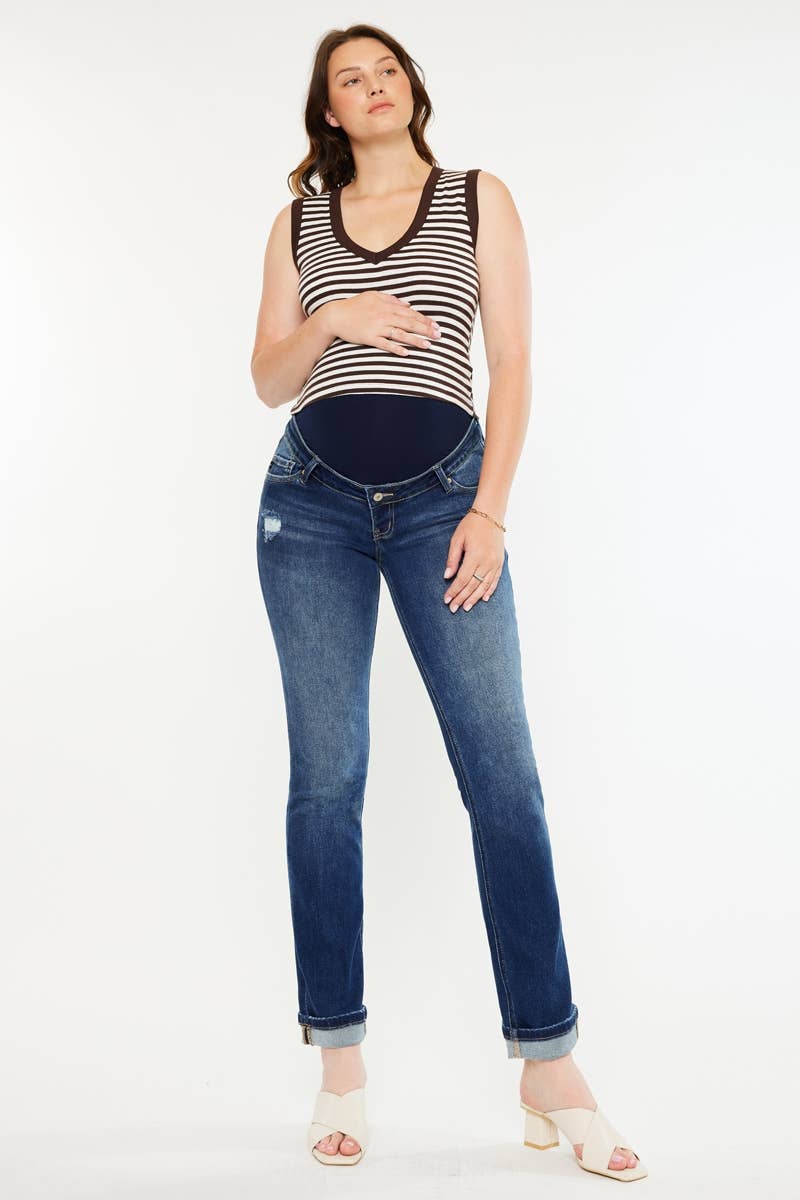 Kan Can Straight Leg Dark Wash Denim